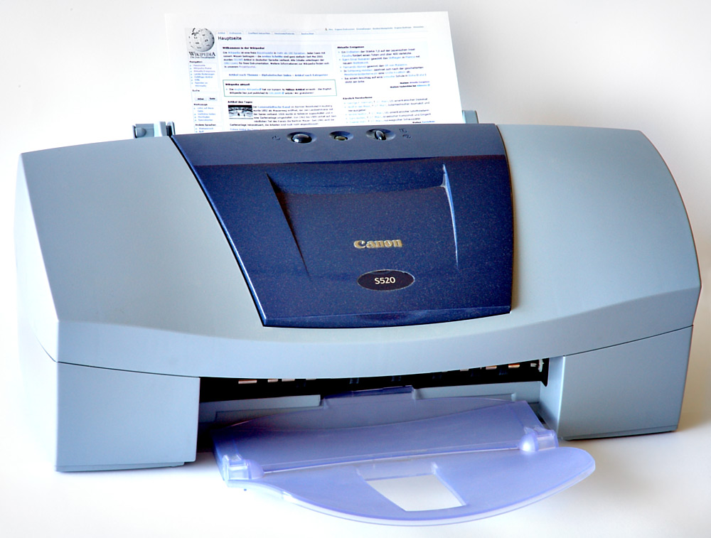 Fotografía de impresora de inyección (Fuente: wikipedia.org)